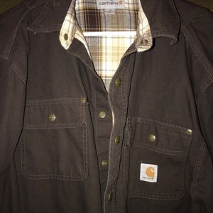 Carhartt canvas flannel lined jacket